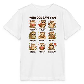  Von Wem Gott Sagt, Dass Ich Ein Elefant Bin? - Stanley/Stella Kinder T-Shirt MINI CREATOR  - Weiß - Vorne - Maike (125cm)
