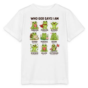  Von Wem Gott Sagt, Dass Ich Ein Elefant Bin? - Stanley/Stella Kinder T-Shirt MINI CREATOR  - Weiß - Vorne - Maike (125cm)