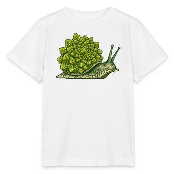 Romanesco-Schnecke - Stanley/Stella Kinder T-Shirt MINI CREATOR  - Weiß - Vorne - Maike (125cm)