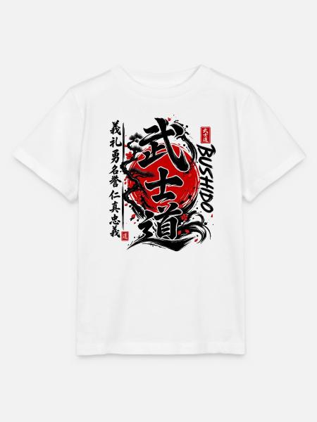 Bushido Samurai Code Kunst - Stanley/Stella Kinder T-Shirt MINI CREATOR  - Weiß