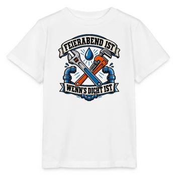Feierabend mit Werkzeugfreude - Stanley/Stella Kinder T-Shirt MINI CREATOR  - Weiß - Vorne - Maike (125cm)