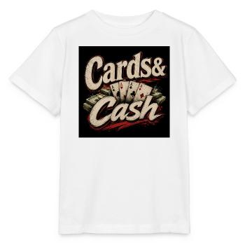 Karten & Bargeld Retro - Stanley/Stella Kinder T-Shirt MINI CREATOR  - Weiß - Vorne - Maike (125cm)