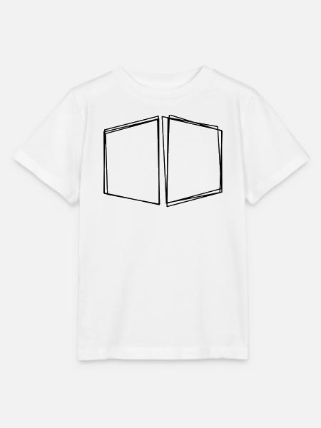 Offenes Buch handgezeichnet - Stanley/Stella Kinder T-Shirt MINI CREATOR - Weiß