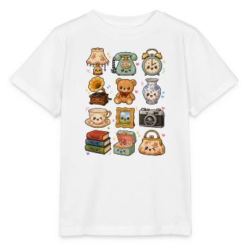 Kawaii Flohmarkt | Retro & Nostalgie - Stanley/Stella Kinder T-Shirt MINI CREATOR  - Weiß - Vorne - Maike (125cm)