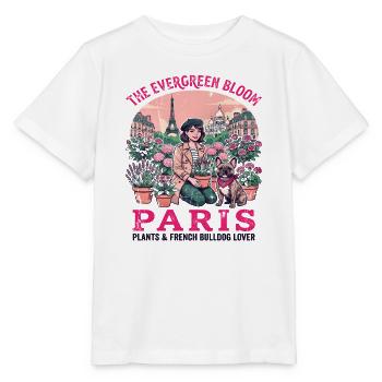 The Evergreen Bloom Paris Plants and French - Stanley/Stella Kinder T-Shirt MINI CREATOR  - Weiß - Vorne - Maike (125cm)
