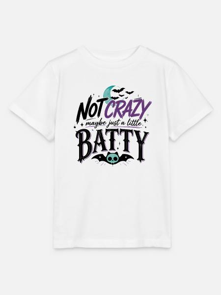 Nicht verrückt, nur Batty Halloween - Stanley/Stella Kinder T-Shirt MINI CREATOR  - Weiß