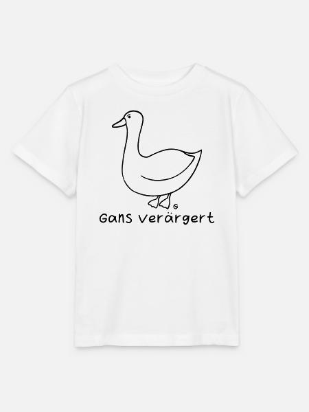 Gans verärgert - Stanley/Stella Kinder T-Shirt MINI CREATOR  - Weiß