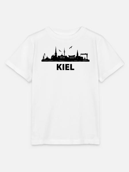 Kiel Skyline - Stanley/Stella Kinder T-Shirt MINI CREATOR - Weiß