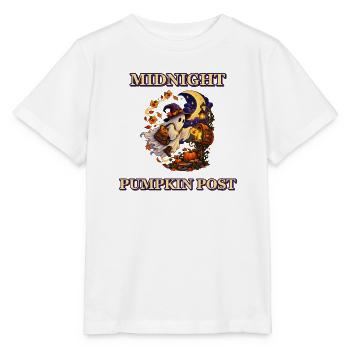 Mitternachts-Kürbisposten - Stanley/Stella Kinder T-Shirt MINI CREATOR  - Weiß - Vorne - Maike (125cm)