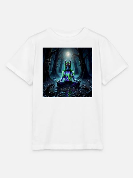 Mondlichtwald Meditierender Dämonengeist - Stanley/Stella Kinder T-Shirt MINI CREATOR  - Weiß