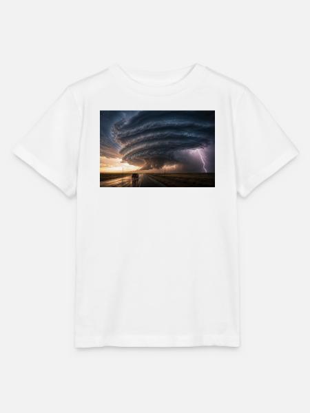 Epischer Sturm & Blitz - Stanley/Stella Kinder T-Shirt MINI CREATOR  - Weiß