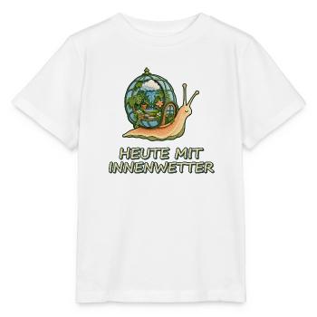 Heute mit Innenwetter - Stanley/Stella Kinder T-Shirt MINI CREATOR  - Weiß - Vorne - Maike (125cm)