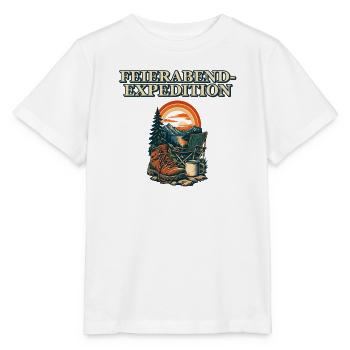 Feierabend-Expedition - Stanley/Stella Kinder T-Shirt MINI CREATOR  - Weiß - Vorne - Maike (125cm)