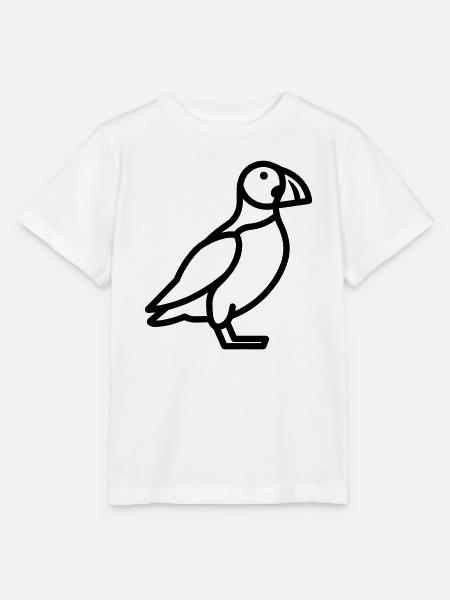 Papageitaucher-Seevogel - Stanley/Stella Kinder T-Shirt MINI CREATOR  - Weiß