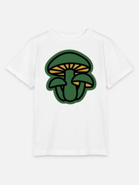Wald Pilze Natur Icon - Stanley/Stella Kinder T-Shirt MINI CREATOR - Weiß