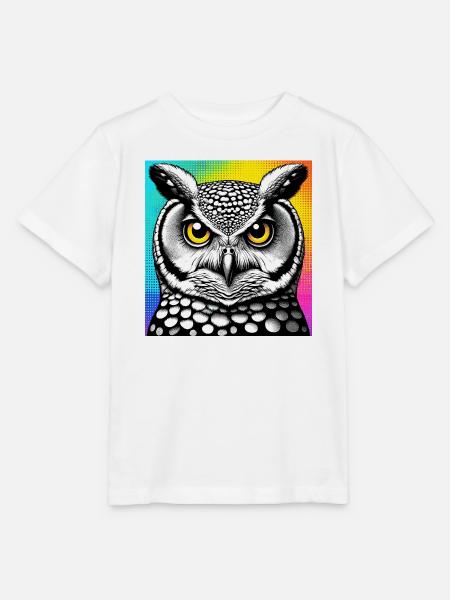 Eule - Stanley/Stella Kinder T-Shirt MINI CREATOR - Weiß