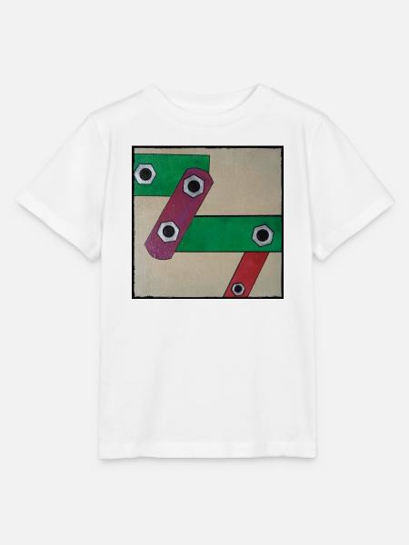 Geometrische Farbbande Popkunst - Stanley/Stella Kinder T-Shirt MINI CREATOR - Weiß