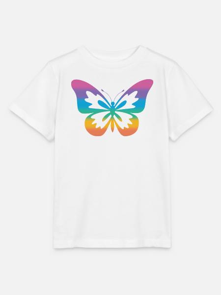 Schmetterling Regenbogen Autismus-Spektrum - Stanley/Stella Kinder T-Shirt MINI CREATOR - Weiß