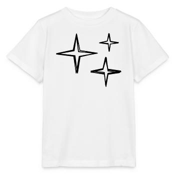 Funkeln handgezeichnet - Stanley/Stella Kinder T-Shirt MINI CREATOR  - Weiß - Vorne - Maike (125cm)