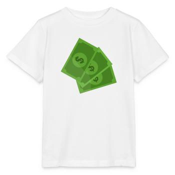 Dollar-Banknoten - Stanley/Stella Kinder T-Shirt MINI CREATOR  - Weiß - Vorne - Maike (125cm)