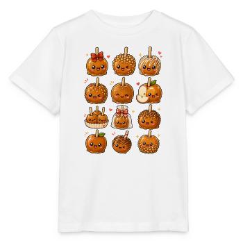 Kawaii Karamelläpfel | Apfel & Süßes - Stanley/Stella Kinder T-Shirt MINI CREATOR  - Weiß - Vorne - Maike (125cm)