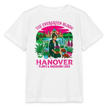 The Evergreen Bloom Hanover Plants Dachshund Lover - Stanley/Stella Kinder T-Shirt MINI CREATOR  - Weiß - Vorne - Maike (125cm)