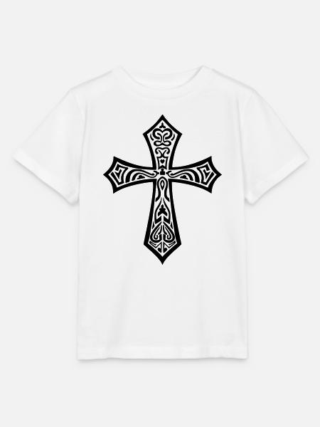 Kreuz - Stanley/Stella Kinder T-Shirt MINI CREATOR  - Weiß