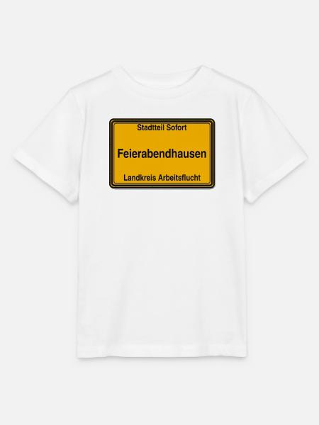 Feierabendhausen Ortsschild - Stanley/Stella Kinder T-Shirt MINI CREATOR - Weiß