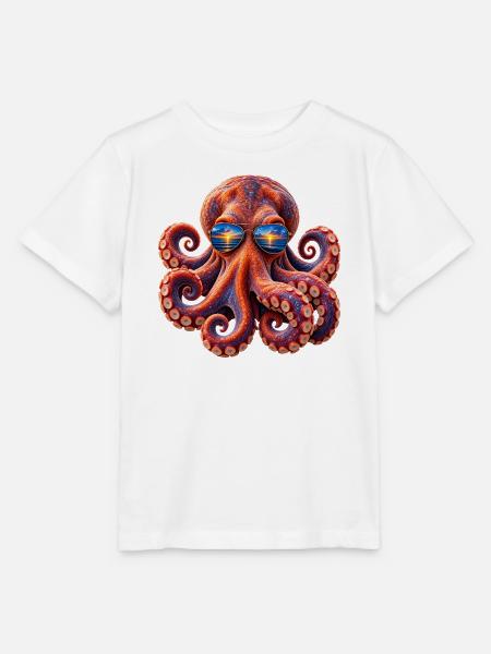 cool kraken - Stanley/Stella Kinder T-Shirt MINI CREATOR  - Weiß