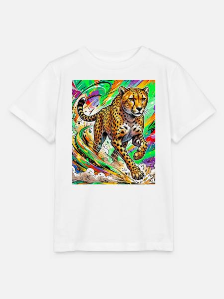Gepard - Stanley/Stella Kinder T-Shirt MINI CREATOR  - Weiß