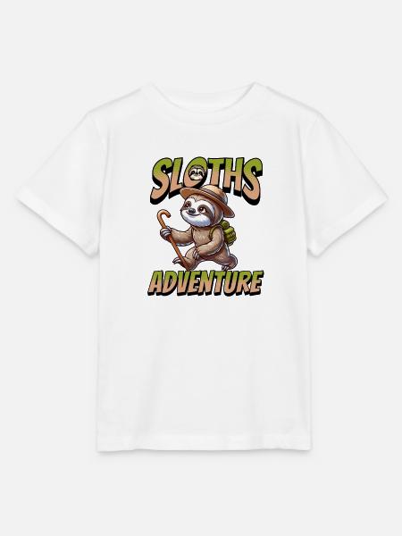 DIE ABENTEUER DES FAULTIERS - Stanley/Stella Kinder T-Shirt MINI CREATOR - Weiß
