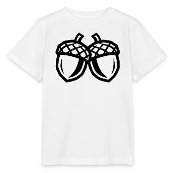 Eichel Symbol Herbst - Stanley/Stella Kinder T-Shirt MINI CREATOR  - Weiß - Vorne - Maike (125cm)