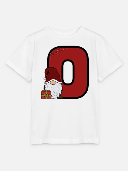Roter Null Weihnachtsmann Design - Stanley/Stella Kinder T-Shirt MINI CREATOR  - Weiß