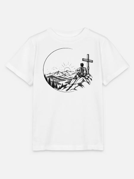 Wanderer am Gipfel - Stanley/Stella Kinder T-Shirt MINI CREATOR - Weiß