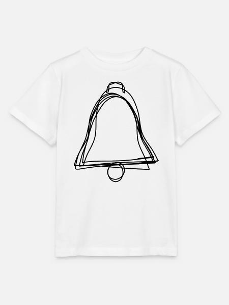 Glocke handgezeichnet - Stanley/Stella Kinder T-Shirt MINI CREATOR - Weiß