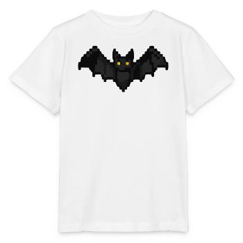 Fledermaus Pixel - Stanley/Stella Kinder T-Shirt MINI CREATOR  - Weiß - Vorne - Maike (125cm)