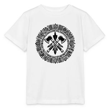 Indianer Ureinwohner Traumfänger Western - Stanley/Stella Kinder T-Shirt MINI CREATOR  - Weiß - Vorne - Maike (125cm)