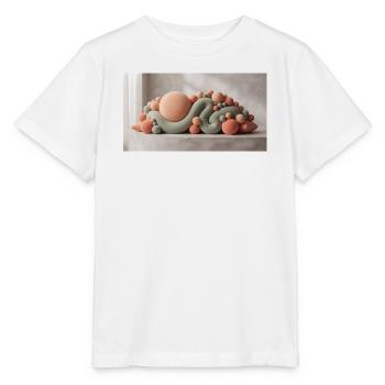 Abstract sculptural composition with soft velvet - Stanley/Stella Kinder T-Shirt MINI CREATOR  - Weiß - Vorne - Maike (125cm)