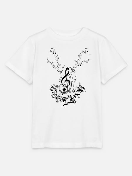 Musiknoten Musik Musiker Notenschlüssel Noten - Stanley/Stella Kinder T-Shirt MINI CREATOR - Weiß
