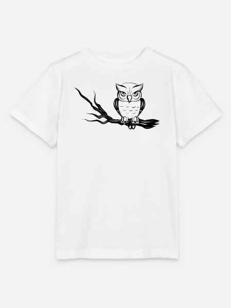 Eule - Stanley/Stella Kinder T-Shirt MINI CREATOR - Weiß