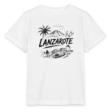Lanzarote - Kanaren - Canary Islands - Spanien - Stanley/Stella Kinder T-Shirt MINI CREATOR  - Weiß - Vorne - Maike (125cm)