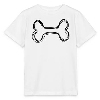 Knochen handgezeichnet - Stanley/Stella Kinder T-Shirt MINI CREATOR  - Weiß - Vorne - Maike (125cm)