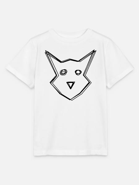 Fuchs handgezeichnet - Stanley/Stella Kinder T-Shirt MINI CREATOR  - Weiß