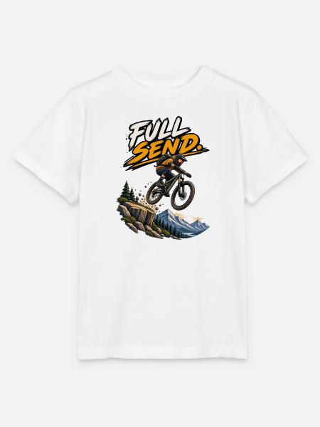 VOLLE SEND. – Mountainbike - Stanley/Stella Kinder T-Shirt MINI CREATOR - Weiß