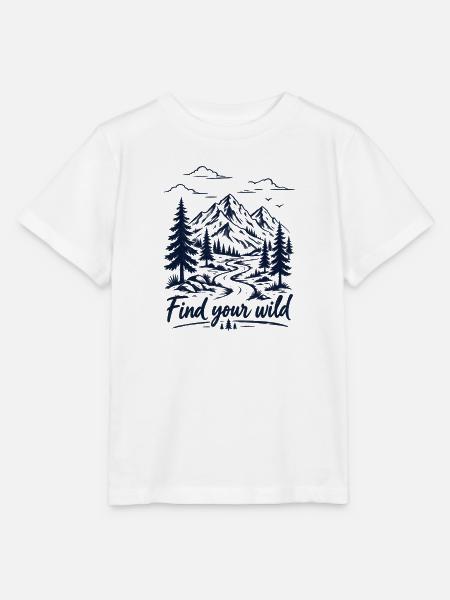 Finden Sie Ihre Wildnis – Mountain Wilderness Adventure T-S - Stanley/Stella Kinder T-Shirt MINI CREATOR - Weiß