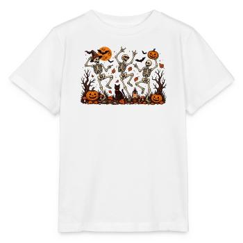 Tanzende Skelette Halloween Vintage - Stanley/Stella Kinder T-Shirt MINI CREATOR  - Weiß - Vorne - Maike (125cm)