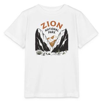 Vintage Zion-Nationalpark Wüstencanyon - Stanley/Stella Kinder T-Shirt MINI CREATOR  - Weiß - Vorne - Maike (125cm)