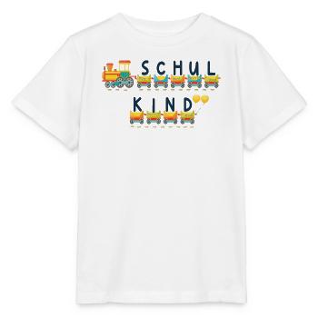 Schule 2026  Bunte Eisenbahn - Stanley/Stella Kinder T-Shirt MINI CREATOR  - Weiß - Vorne - Maike (125cm)