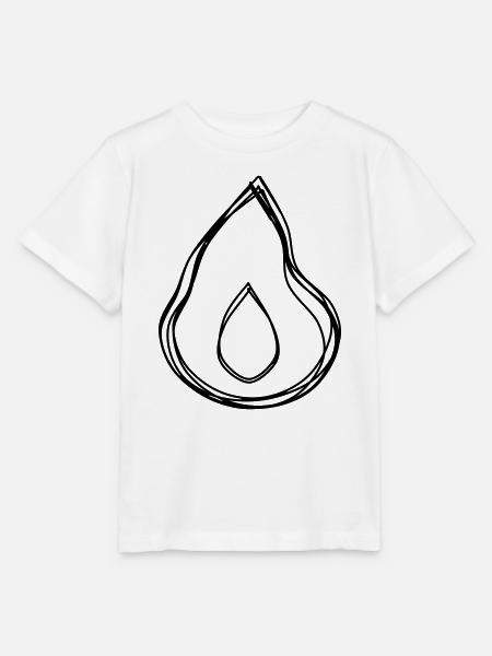 Flamme handgezeichnet - Stanley/Stella Kinder T-Shirt MINI CREATOR - Weiß