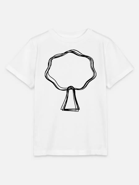 Baum handgezeichnet - Stanley/Stella Kinder T-Shirt MINI CREATOR  - Weiß